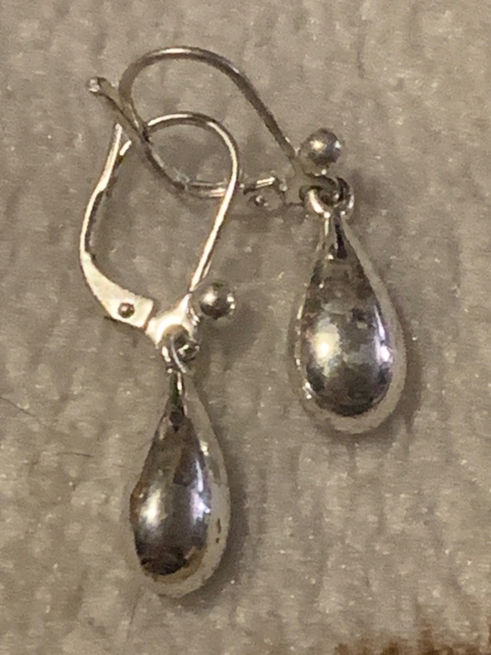 Lauren Ralph Lauren Silver Teardrop Dangle Earrings